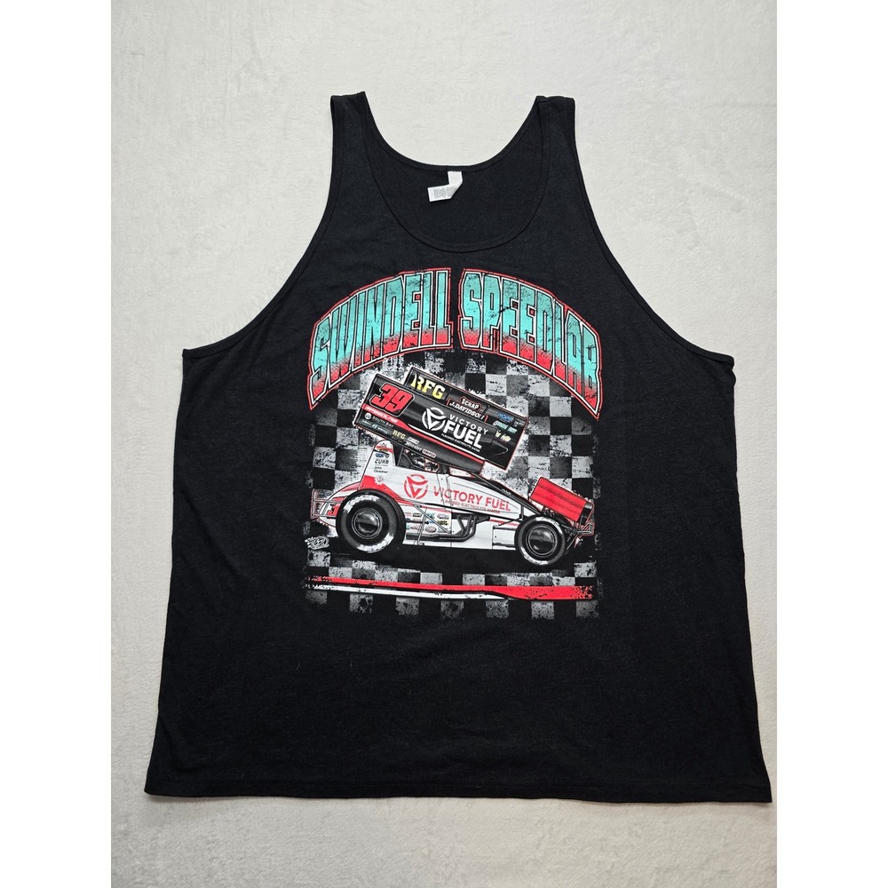 Bella Canvas Swindell Speedlab Sprint Car Racing Tank Top Black Mens 2XL Racing